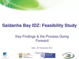 Saldanha Bay IDZ: Feasibility Study