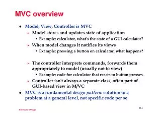 MVC overview