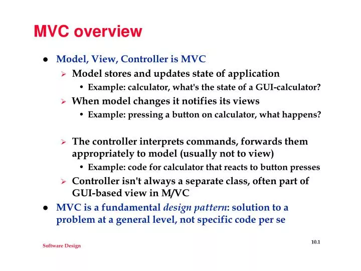 mvc overview