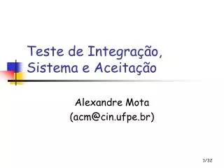 teste de integra o sistema e aceita o