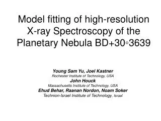 Model fitting of high-resolution X-ray Spectroscopy of the Planetary Nebula BD+30?3639