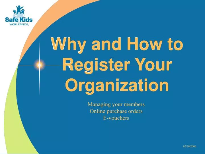 why and how to register your organization