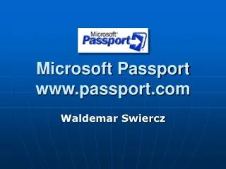 Microsoft Passport passport