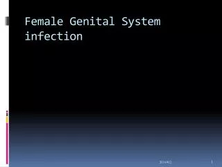 Female Genital System infection