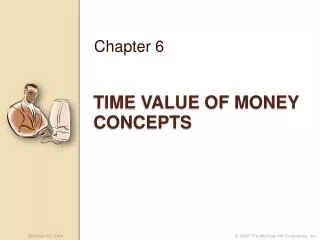 Time Value of money concepts
