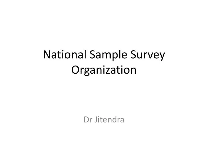 national sample survey organization