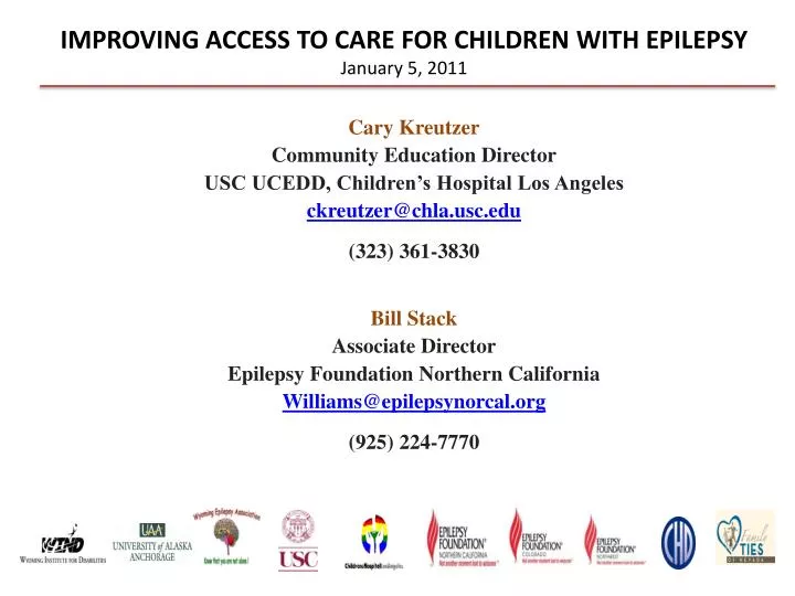 improving access to care for children with epilepsy january 5 2011