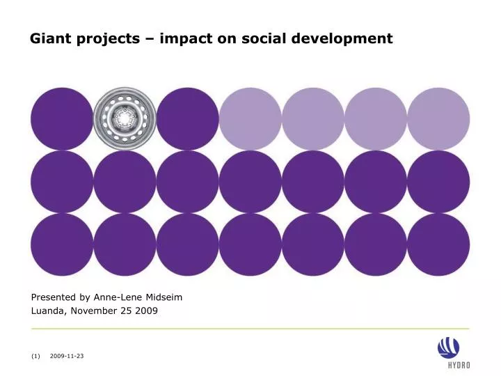 giant projects impact on social development