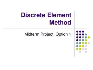 Discrete Element Method