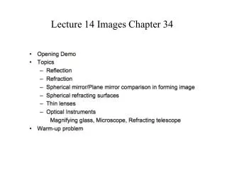 Lecture 14 Images Chapter 34