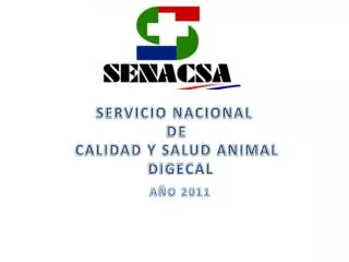 SERVICIO NACIONAL DE CALIDAD Y SALUD ANIMAL