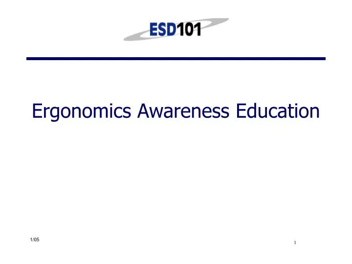 ergonomics awareness education