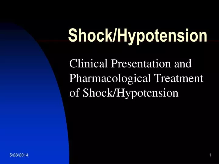 shock hypotension