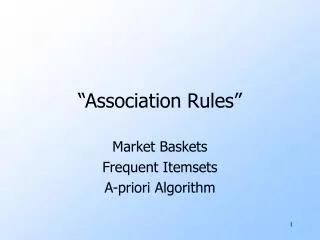 “Association Rules”