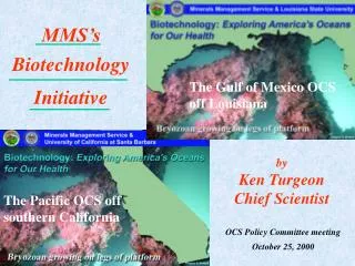 MMS’s Biotechnology Initiative