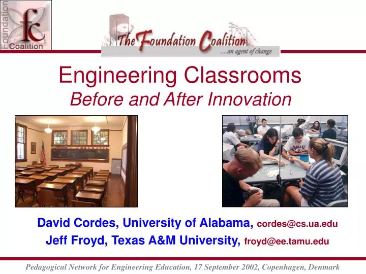 engineering classrooms before and after innovation