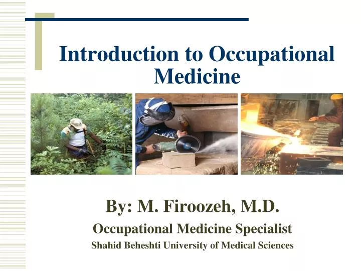 introduction to occupational medicine