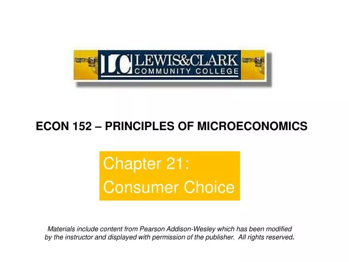 chapter 21 consumer choice