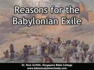 Reasons for the Babylonian Exile