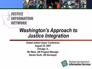 Washington’s Approach to Justice Integration