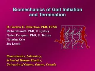 Biomechanics of Gait Initiation and Termination