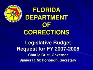 FLORIDA DEPARTMENT OF CORRECTIONS