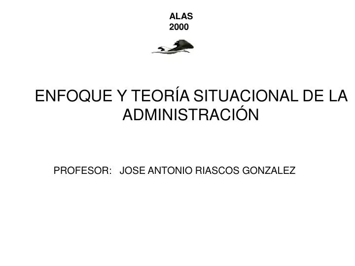 enfoque y teor a situacional de la administraci n