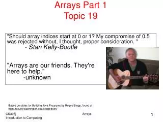 Arrays Part 1 Topic 19