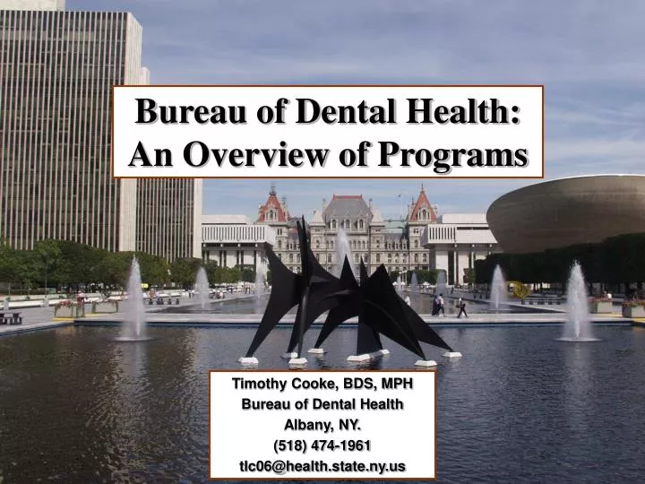 bureau of dental health an overview of programs