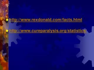 http://www.rexdonald.com/facts.html http://www.cureparalysis.org/statistics/