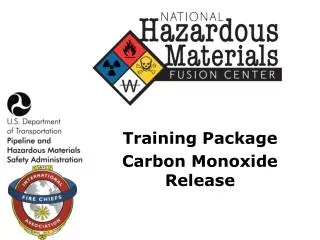 Training Package Carbon Monoxide Release