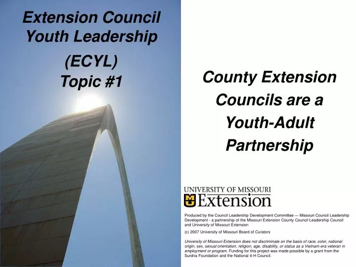 extension council youth leadership ecyl topic 1