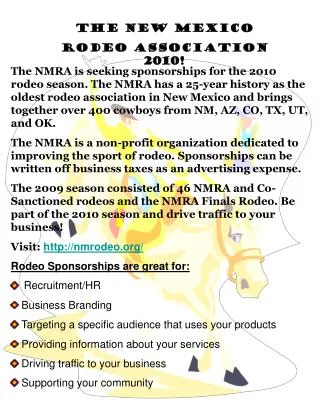The New Mexico Rodeo Association 2010!