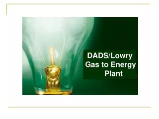 DADS/Lowry Gas to Energy Plant