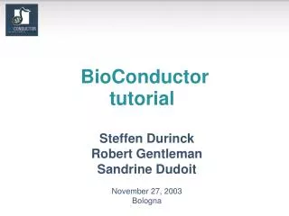 BioConductor tutorial