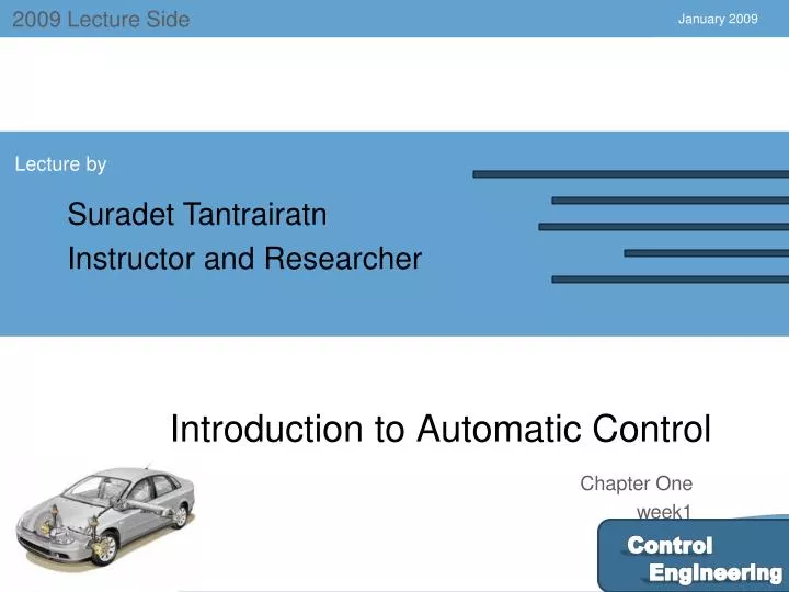 introduction to automatic control