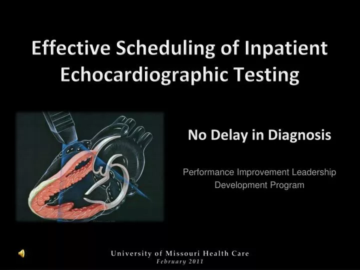 effective scheduling of inpatient echocardiographic testing