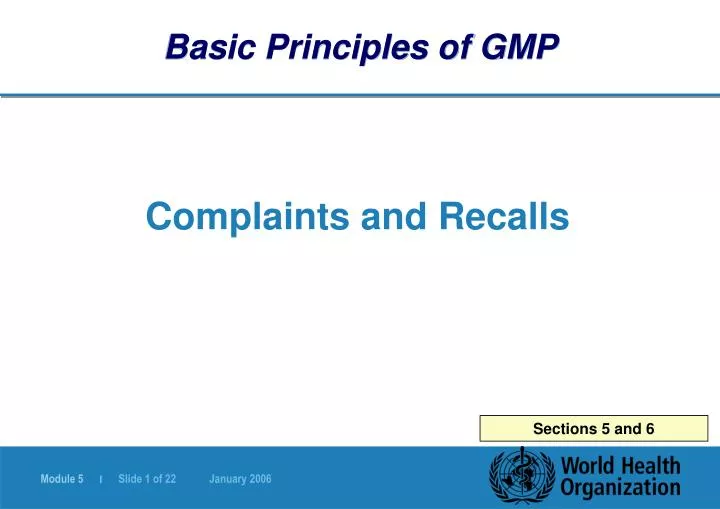 basic principles of gmp