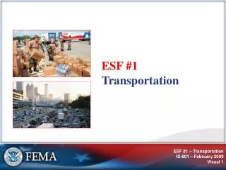 ESF #1 Transportation