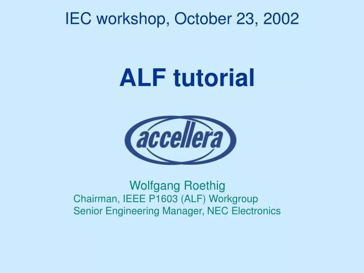 iec workshop october 23 2002