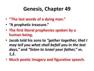 Genesis, Chapter 49