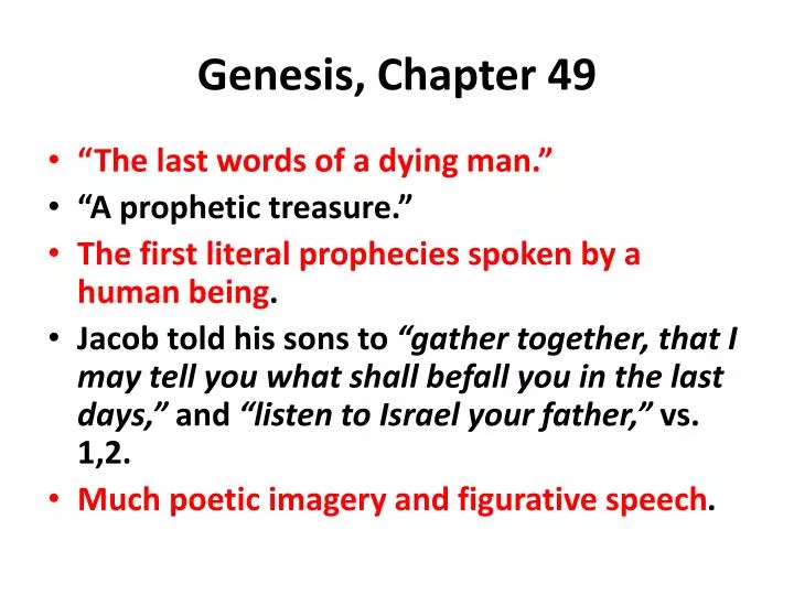 genesis chapter 49