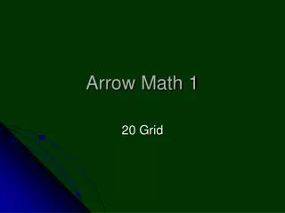Arrow Math 1