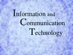 I nformation and - slide 1