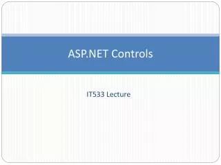 ASP.NET Controls