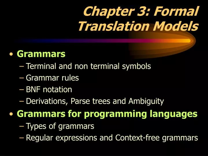 chapter 3 formal translation models