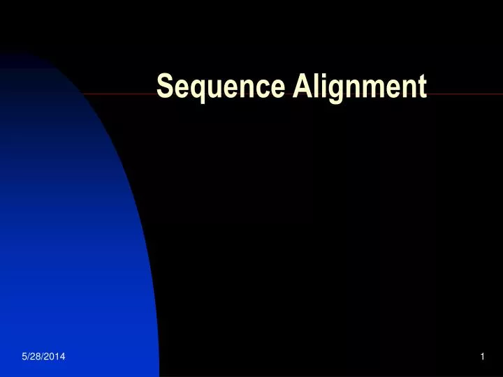 sequence alignment