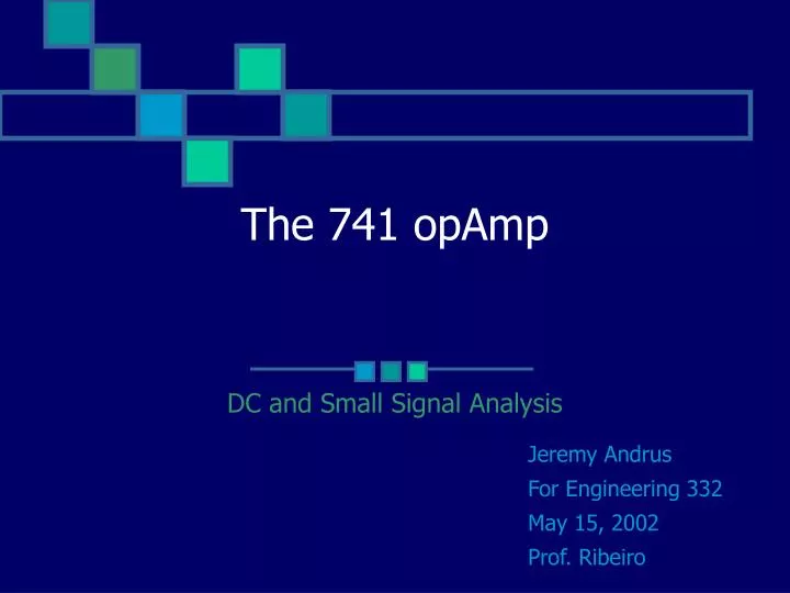 the 741 opamp