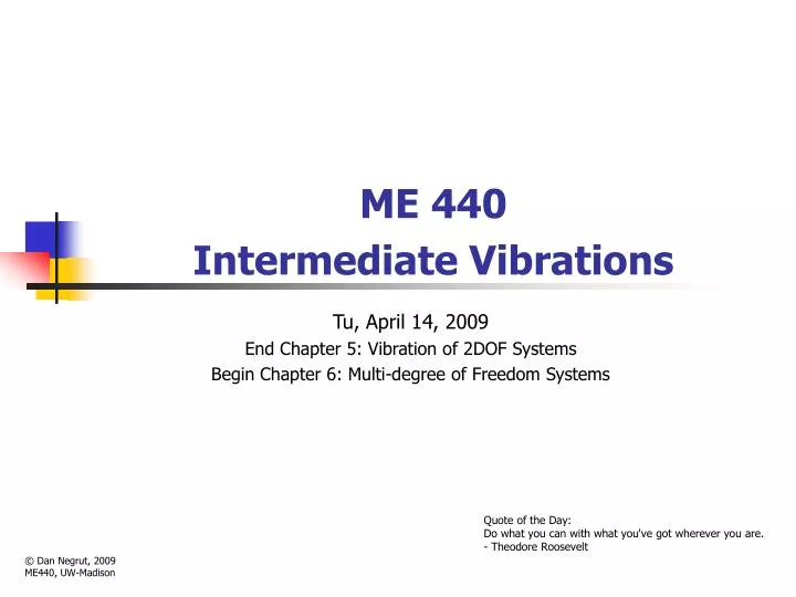 me 440 intermediate vibrations