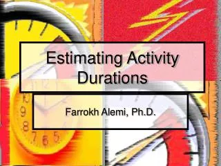 Estimating Activity Durations